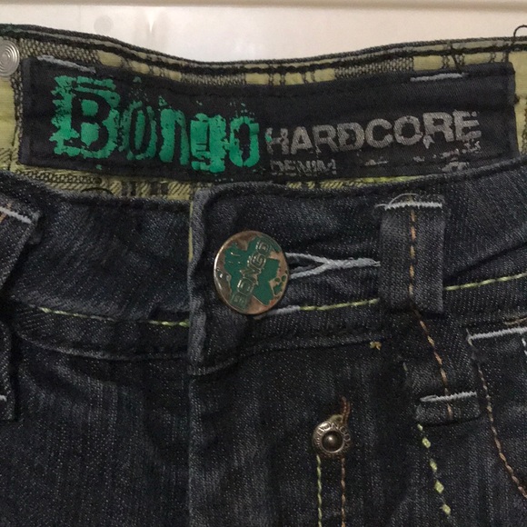 BONGO Knee-length black denim jeans - Picture 2 of 4